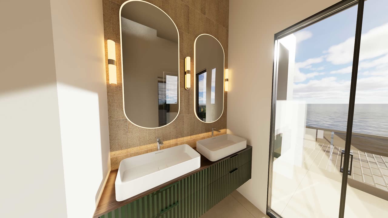 Recorrido del baño principal